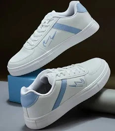 Casual white & blue strip shoes